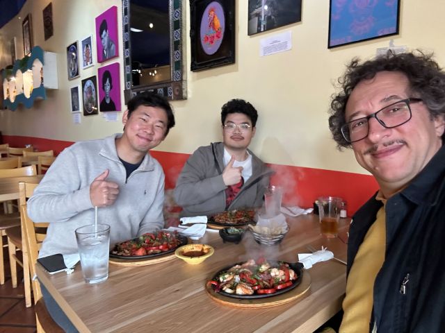 Photo of Matteo Ciccotti, Younghoon Kwon, and Hao Dong