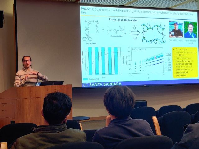 Kenneth presents on his research