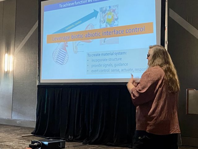 Prof. Valentine presents