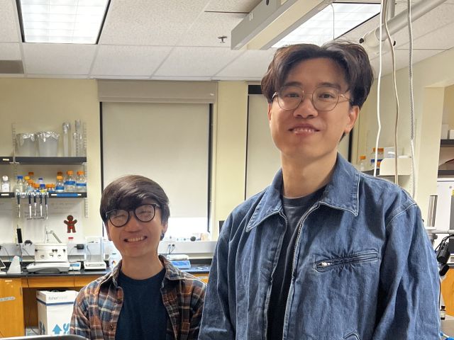 Photo of Caidric and Qiaopeng at USD